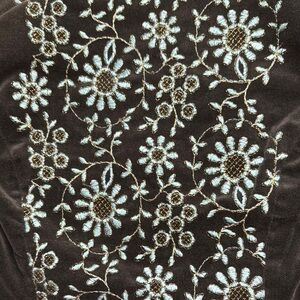 Tocca Black Floral Embroidered Top